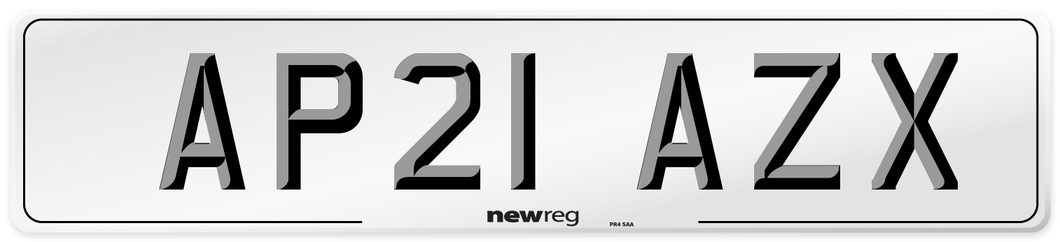 AP21 AZX Number Plate from New Reg